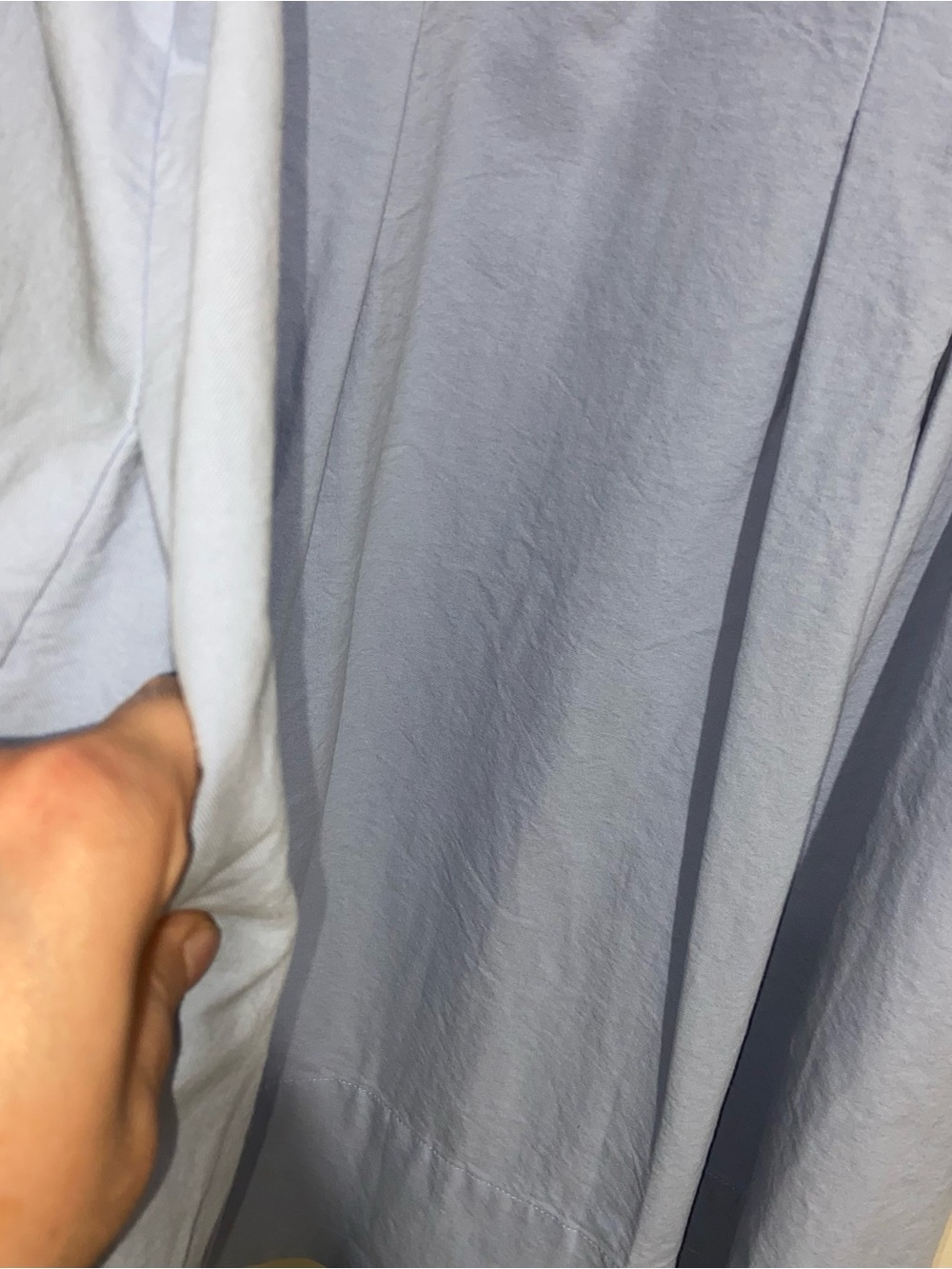 Tuckernuck Dress Womens XXL Sky Blue Luella Pleated Mini Shirtdress Coastal NWT - Picture 9 of 15